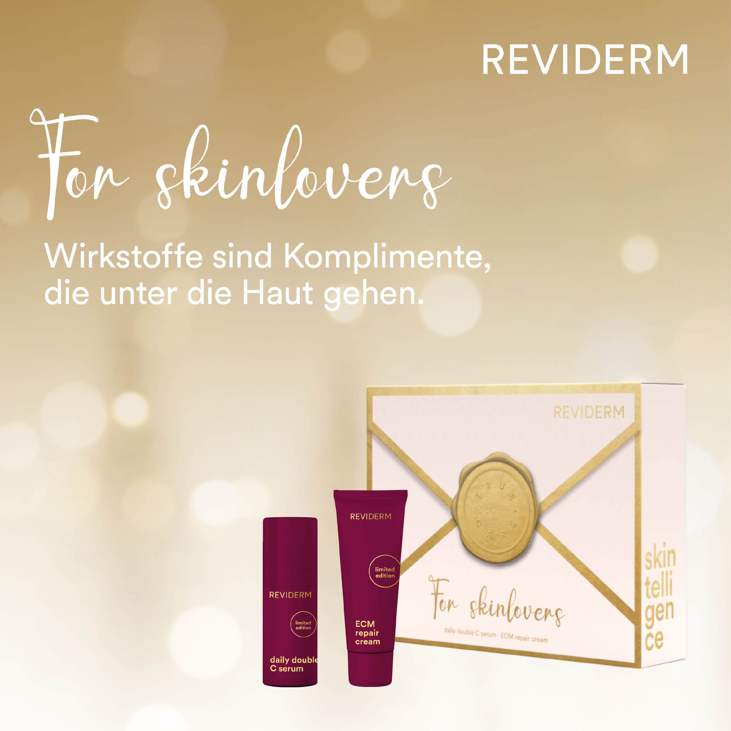 REVIDERM skintelligence set 81150 Angebot daily double C serum + ECM repair cream